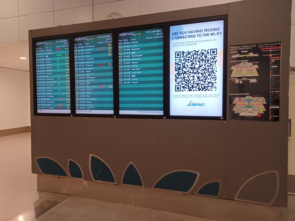 Flight Information Services at klia2